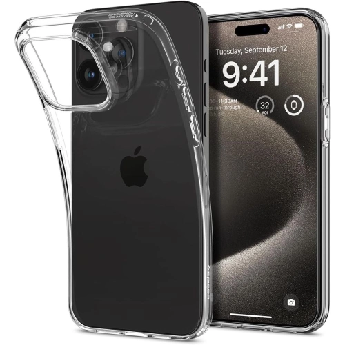 Etui Spigen Liquid Crystal do Apple iPhone 15 Pro Max bezbarwne
