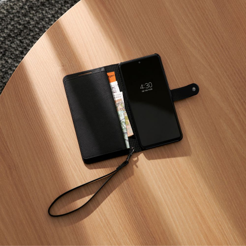 Etui z klapką Spigen Wallet S Plus do Samsung Galaxy A53 5G czarne