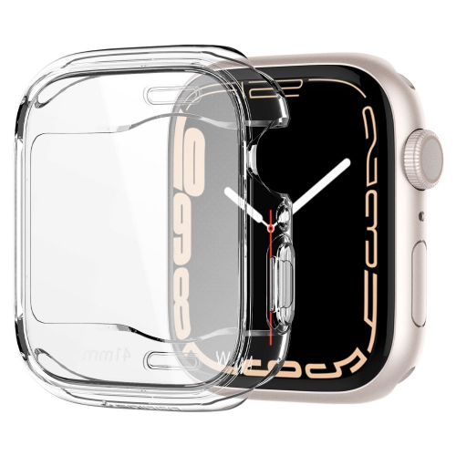 Etui i powłoka Spigen Ultra Hybrid do Apple Watch 7 45mm bezbarwne