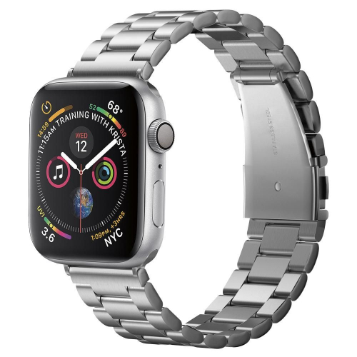 Bransoleta Spigen Modern Fit Band do Apple Watch 3 / 4 / 5 / 6 / SE (44mm) srebrna
