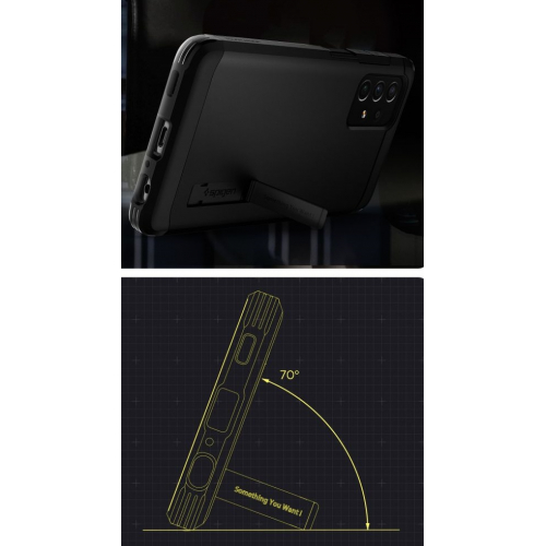 Etui Spigen Tough Armor do Samsung Galaxy A72 czarny