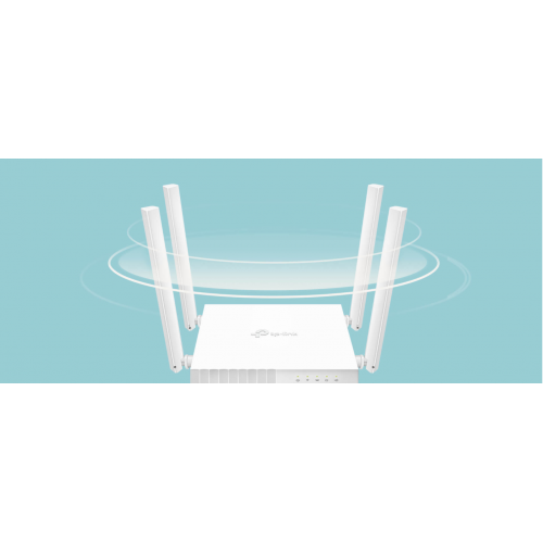 Router WiFi TP-Link Archer C24 AC750, Dual Band, 5x RJ45 100Mb/s