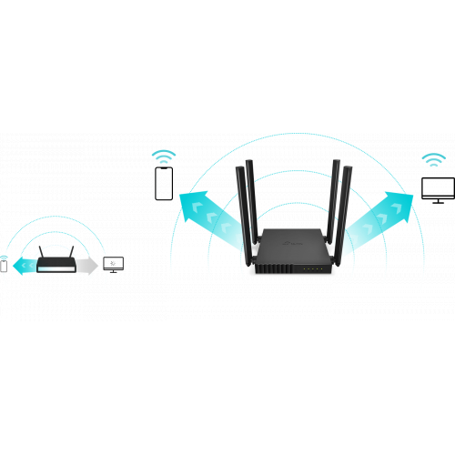 Router WiFi TP-Link Archer C54 AC1200, Dual Band, 5x RJ45 100Mb/s