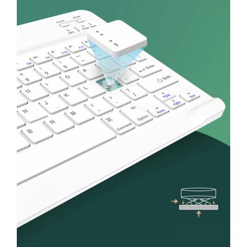 Etui z klawiaturą Bluetooth USAMS Winro do iPad 7 / 8 10.2 2019 / 2020 zielone