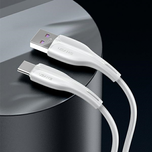Kabel USAMS U38 USB-C 5A Fast Charge for OPPO/HUAWEI 1m biały