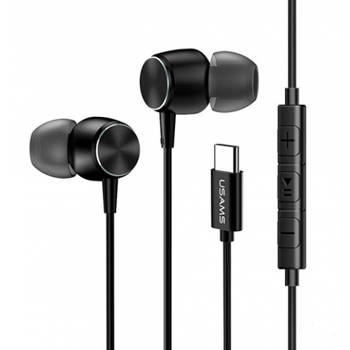 Słuchawki douszne USB Typ C USAMS EP-31 czarne