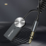 Bezprzewodowy adapter dźwięku transmiter AUX Bluetooth 5.0 USAMS czarny