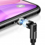 Kabel magnetyczny regulowany USAMS U59 Lightning do iPhone 2.1A 1m czarny