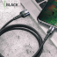 Kabel pleciony USB-C 100cm USAMS U26 czarny